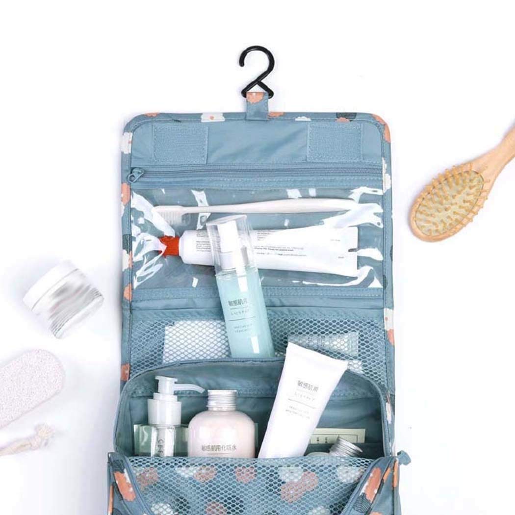 mekolen Sac de Rangement Pliable pour Sac à Cosmétiques Suspendu de Voyage Trousses de Toilette Portable Organisateur