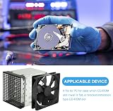 WPPNMY 5.25in to 5x 3.5in Hard Drive Cage w/ Cooling Fan Silver view 5
