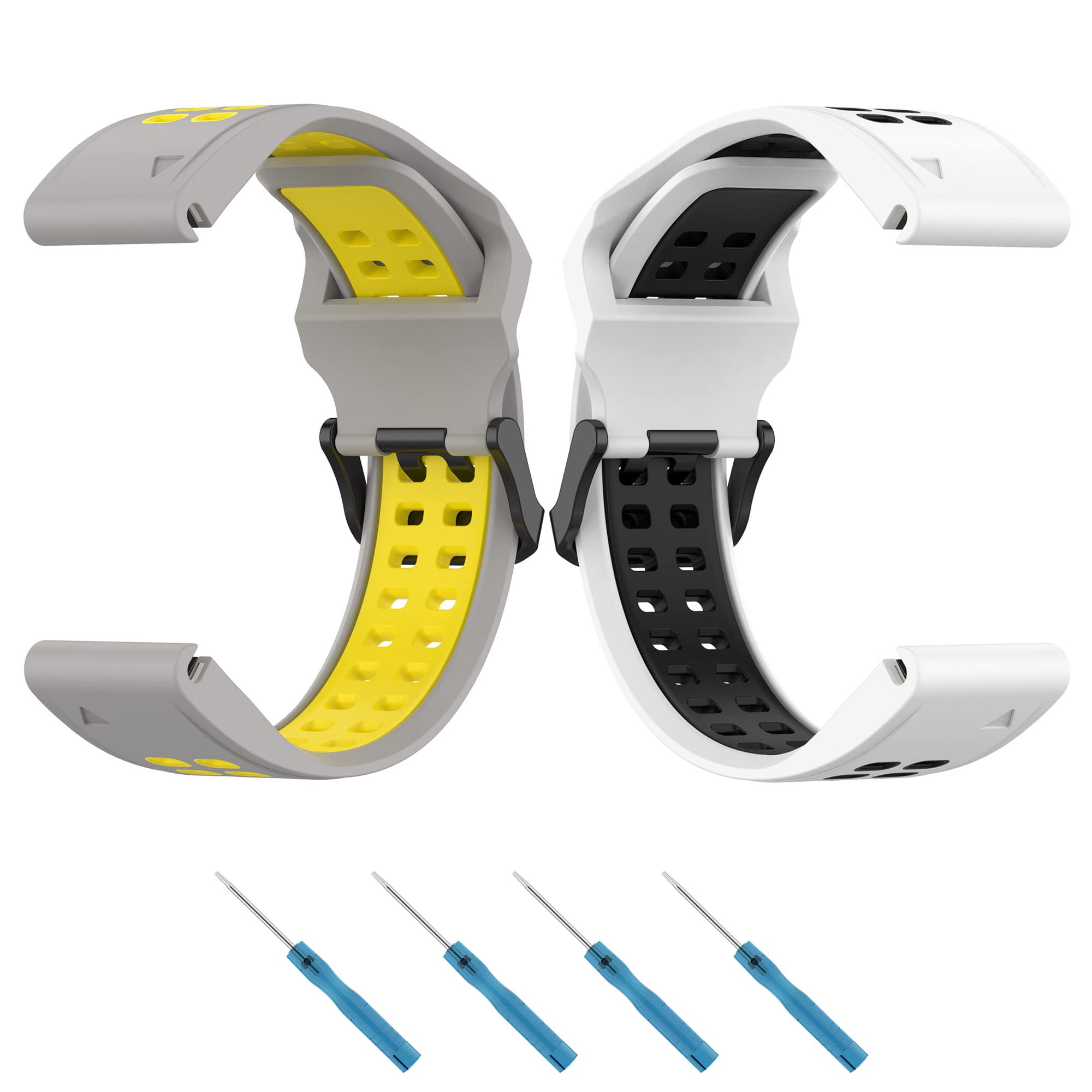 Keecuty Bracelet for Garmin Fenix 7S/Fenix 6S/Fenix 5S, 20 mm Quick Release Silicone Strap for Garmin Fenix 7S Solar/Fenix 5s Plus/Fenix 6S Pro/Garmin Instinct 2s Bracelet Sports Watch Strap