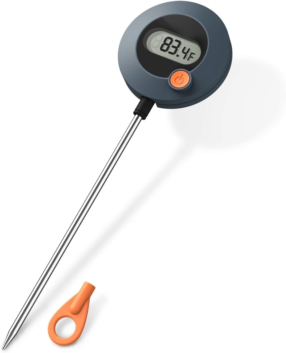 FASTDEER W1 Digital Meat Thermometer Instant Read Cooking Thermometer for Outdoor Cooking, BBQ, and Grill, Auto Off Long Probe for Kitchen Meat Oil Milk Yogurt Temperature