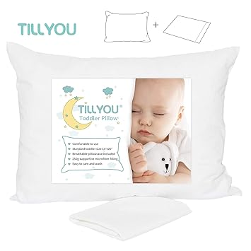 Amazon Com Toddler Pillow With Pillowcase 100 Egyptian Cotton
