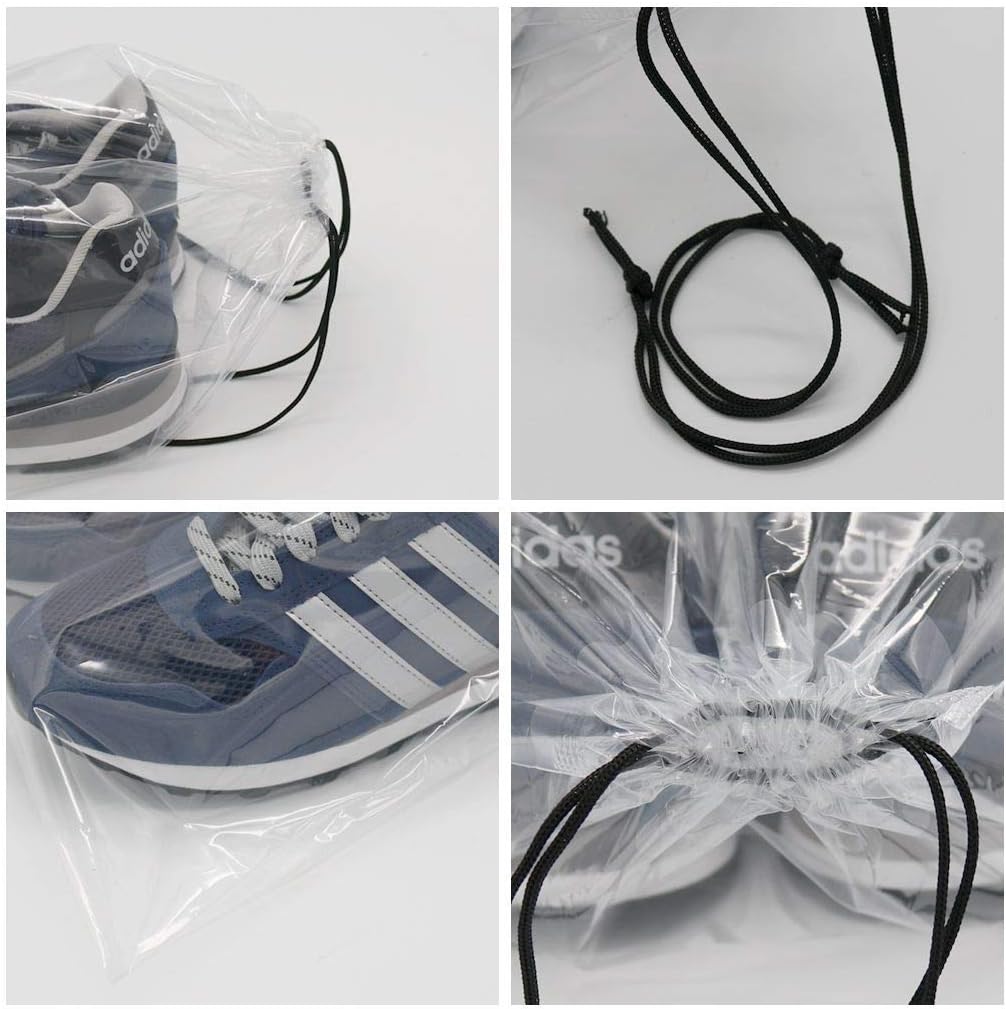 Toy Storage Organization Transparent Bags Set of 16 Pieces, Large Organizer Bags with Drawstrings For Playroom Game Pieces Baby Toys Bathtub, Dolls (16PCS-Transparent): Home Improvement