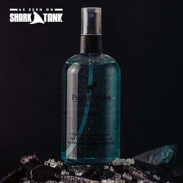 PETE & PEDRO SALT – NATURAL SEA SALT SPRAY FOR HAIR MEN & WOMEN, ADDS INSTANT VOLUME, TEXTURE, THICKNESS, & LIGHT HOLD | TEXTURIZING & THICKENING | AS SEEN ON SHARK TANK, 8.5 OZ.