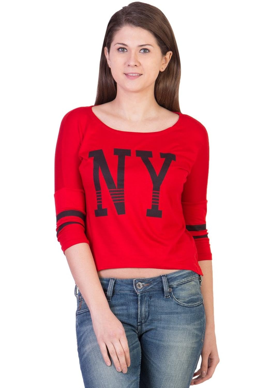 ants women's red ny top
