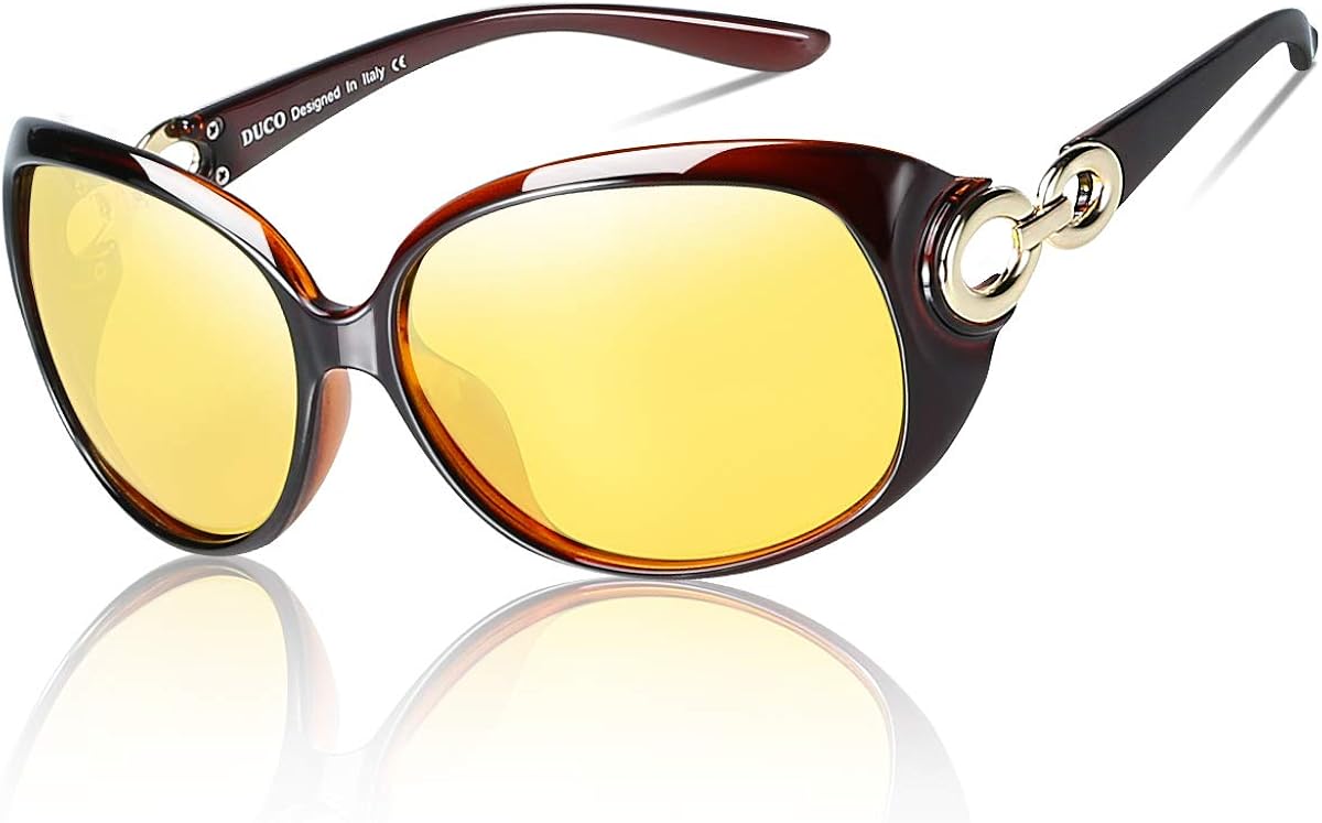 Duco Night Driving Glasses Antiglare Eyewear Classic Polarized Night