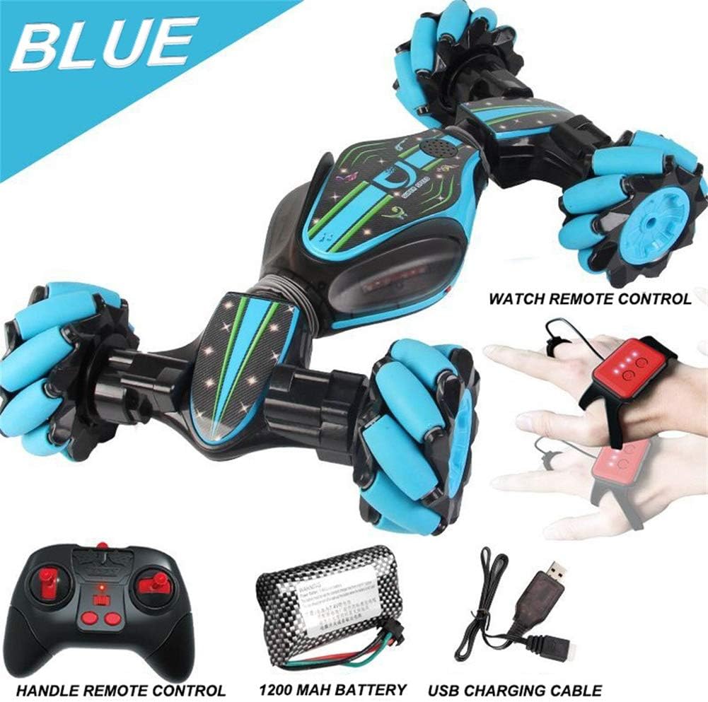 ompait Remote Control Stunt Car, 2.4G 4WD Stunt RC Car Gesture Sensing Twisting Off-Road Vehicle Drift Car Toy Christmas Birthday Gifts for Children