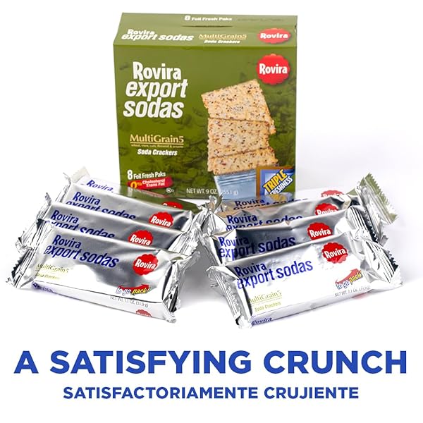 ROVIRA MULTIGRAIN SODA CRACKERS – DELICIOUS BUTTER FLAVOR FOR SNACKS, GARNISH, OR PARTIES – 9 OZ (PACK OF 1)