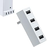 Mcbazel 4 Ports USB Hub 2.0 for Xbox Series S, Portable High Speed USB Extender Hub Splitter Expansion Adapter Accessories Co