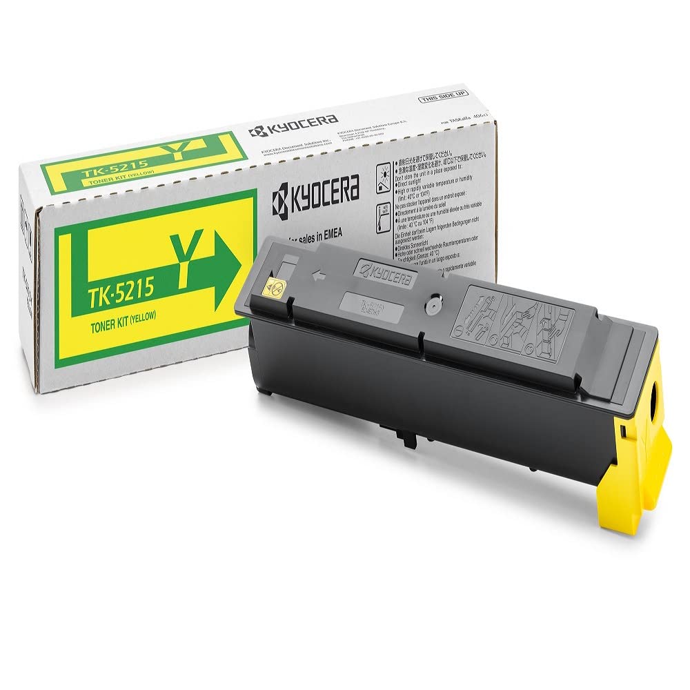 Kyocera TK-5215Y Toner Yellow, 15.000 Pages, Original Premium Printer Cartridge 1T02R6ANL0 for TASKalfa 406ci