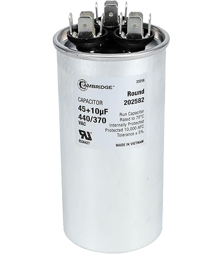 Titan TRCFD8075 Dual Rated Motor Run Capacitor Round MFD 80