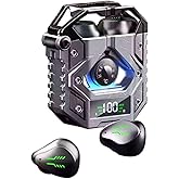 StitchGreen H09 Bluetooth 5.3 Wireless Earbuds with Long Battery Life, Environmental Noise Canceling, IPX7 Waterproof, HiFi Stereo Sound, Low Latency for Games, for iPhone and Android (Black)