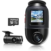 70mai Dual Dash Cam Front and Rear 4K, Car Camera for Cars with Sony IMX678, STARVIS 2 Night Vision, 4G LTE, AI Motion Detection, ADAS, 5GHz Wi-Fi 6, Parking Monitor, Voice Control (4K Omni X800)
