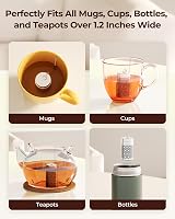 Reinmoson 304 Stainless Steel Mini Tea Strainer 1.2 inch Mesh Infuser view 4