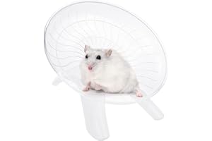 BLLREMIPSUR Exercise Wheel for Hamsters, Mute Hamster Flying Saucer, Silent Plastic Running Wheel for Gerbils, Mice, Hamsters, Hedgehog, Small Pets