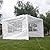 Outdoor 10'x10'Canopy Party Wedding Tent Gazebo Pavilion Cater Events 3 Sidewall