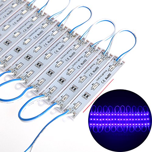 ChiChinLighting® Blue 20pcs Samsung 5630 SMD 3p LED Module Waterproof Super Bright LED Modules Sign LED Light 12V