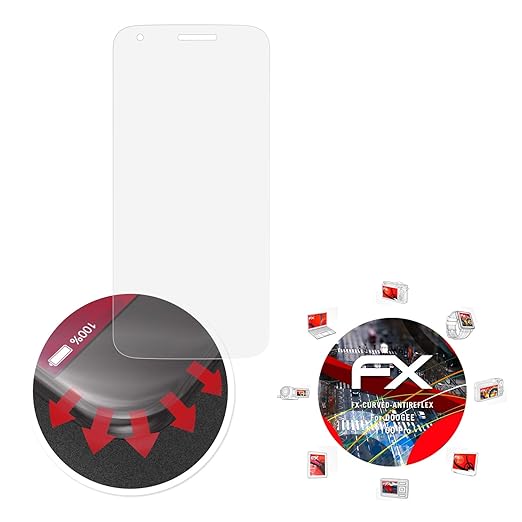 atFolix Schutzfolie passend für DOOGEE Y100 Pro Folie, entspiegelnde und Flexible FX Displayschutzfolie (3X)