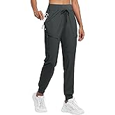 Willit Women's Joggers Lightweight Hiking Pants Quick Dry Travel Athletic Track Pants Zipper Pockets UPF 50+