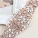 XINFANGXIU Rose Gold Bridal Wedding Dress Sash Belt Applique