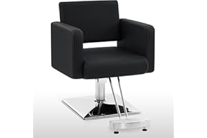 BarberPub Classic Styling Salon Chair for Hair Stylist, with Hydraulic Pump Shampoo Chair Beauty Barber Salon Spa Equipment 3805 (Black)