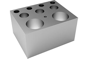 4E's USA Dry Bath Incubator Heat Block - Universal Aluminum Block for Centrifuge Tubes Combination, 4/3/2 x 1.5/15/50ml Model: TC0401001-66
