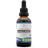 Secrets of the Tribe Maqui Berry USDA Organic Tincture Alcohol-Free Liquid Extract, Maqui Berry (Aristotelia chilensis) Dried Berry (2 FL OZ)