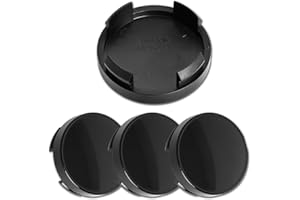 MOTOREXPERTZ ME 2.15Inch 55MM Wheel Center Caps for Ford Edge Escape Focus Fusion Rim Hub Caps 6M21 1003 AA, Pack of 4 (Gloss Black, Outer 55MM, Inner 51MM)