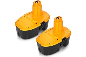 FHYBAT 2 Packs Upgraded to 4500mAh Ni-Mh 18V DC9096 DC9098 DC9099 DW9098 Replacement Battery Compatible with Dewalt 18 Volt XRP Batteries DW9095 DW9096 DW9099 DE9039 DE9095 DE9096 DE9098 DE9503(Orange)