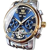 OLEVS Automatic Watch for Men Self Winding Mechanical Luxury Business Stainless Steel Multi Calendar Waterproof Luminous Wrist Watches
