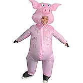 BooPufferoo Inflatable Costume Kids 4'3''-4'11'' Funny Halloween Costumes Animal Blow up Costume for Party, Event