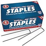 Garden Goodness 100 SIX (6) Inch Landscape Staples (AKA Garden Sod Stakes, Garden Pins). Weed Block Fabric, Anchor Pins, Lawn Stakes, Ground Cover, Soaker Hoses, Tube Lighting, Holiday Decorations