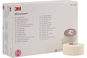 Direct Collection 3M Microfoam Surgical Tape 1" x 5 1/2 yd, Stretched Box of 12