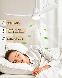 Forrovenco 52 Inch Ceiling Fans with Lights