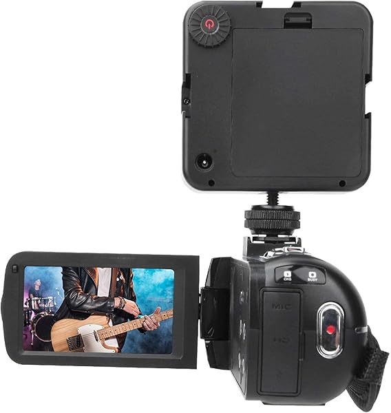 Video Camera LCD Screen 1080Pwith LED Fill Lights Set Support External Microphone