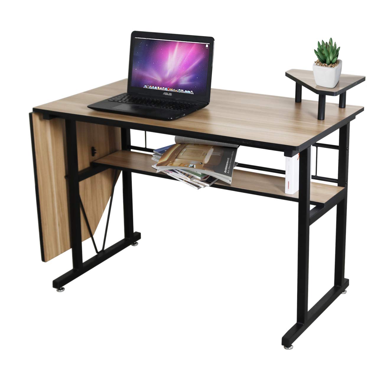 Best origami folding space saving computer desk.