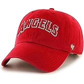 47 Brand MLB Unisex Team Color Home Wordmark Script Logo Clean Up Adjustable Baseball Cap Dad Hat Adult One Size Fits All