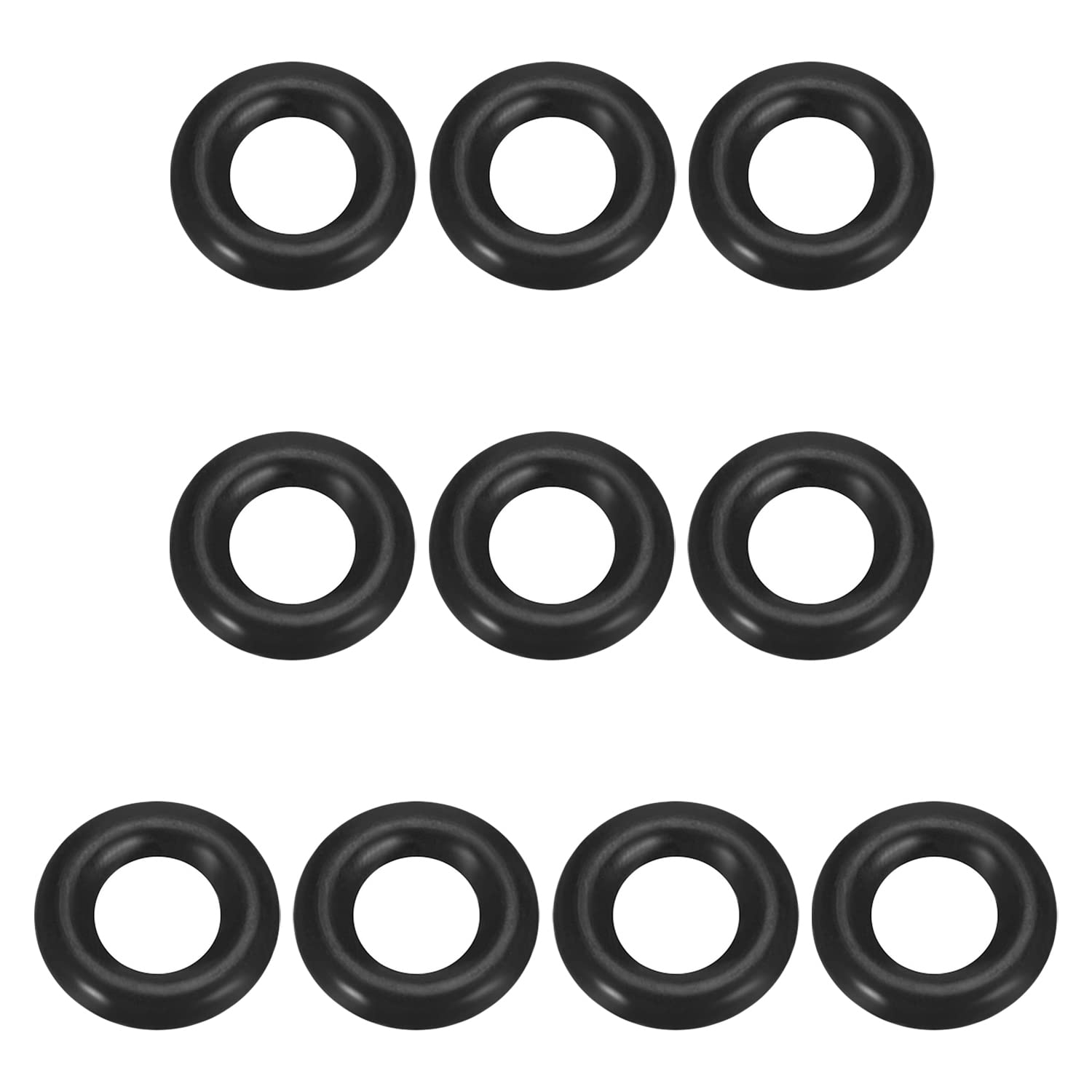 Othmro O-Rings Seal Rubber Washers, 9mm OD 4.2mm ID 2.4mm Width, Nitrile Rubber Sealing Gasket Rings for Taps, Plumbing, Pack of 10