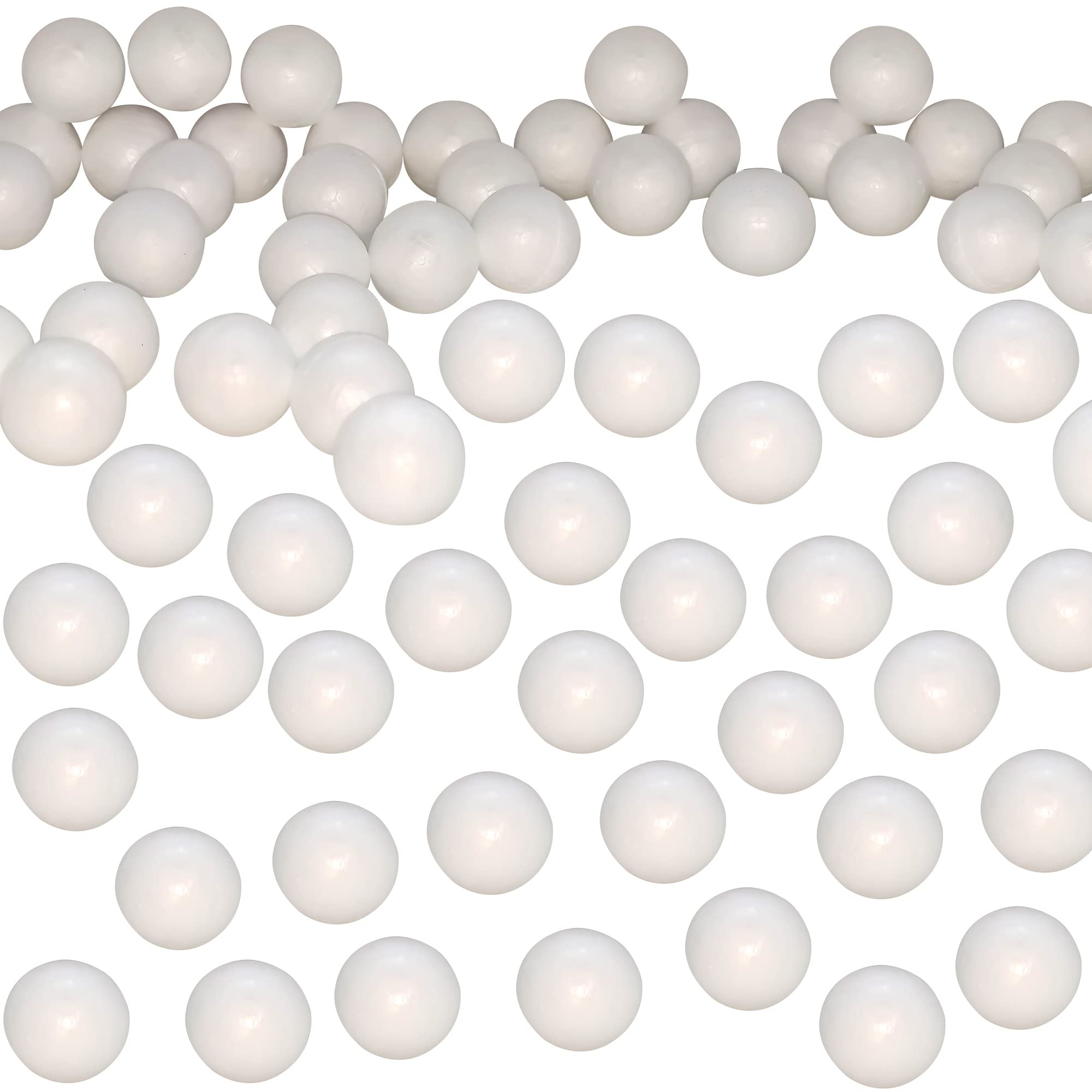200 Pack 0.6 Inch Blank Foam Balls for Art Decoration Polystyrene Small ...