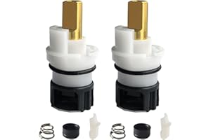 DICSLEY RP25513 RP24096 Faucet Stem Unit Assembly Kits for Delta Two Handle Faucets Cartridge with RP4993 Rubber Seat and Spring for Bathtub Shower Sink Bathroom Faucet (Not for Self Contained Faucets)