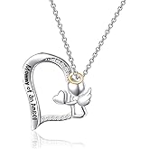 WUSUANED Infant Loss Memorial Necklace Mommy Angel Necklace Remembrance Jewelry Miscarriage Gift for Women Girls