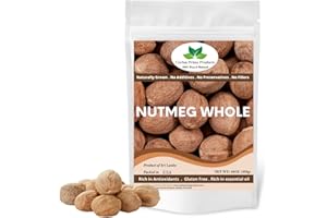 Nutmeg Whole by Ceylon Prime Products (16oz) | 100% Pure & Natural Premium Nutmeg from Sri Lanka | In a Resealable Bag
