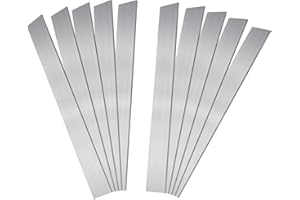 INUSBOJIE 1095 Steel Flat Stock Cold Rolled Carbon Steel Bar for Knife Making 12"x1.5"x0.12" (10 Packs)