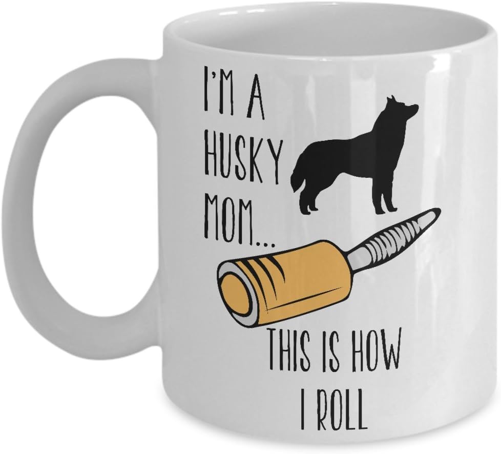 husky mom mug