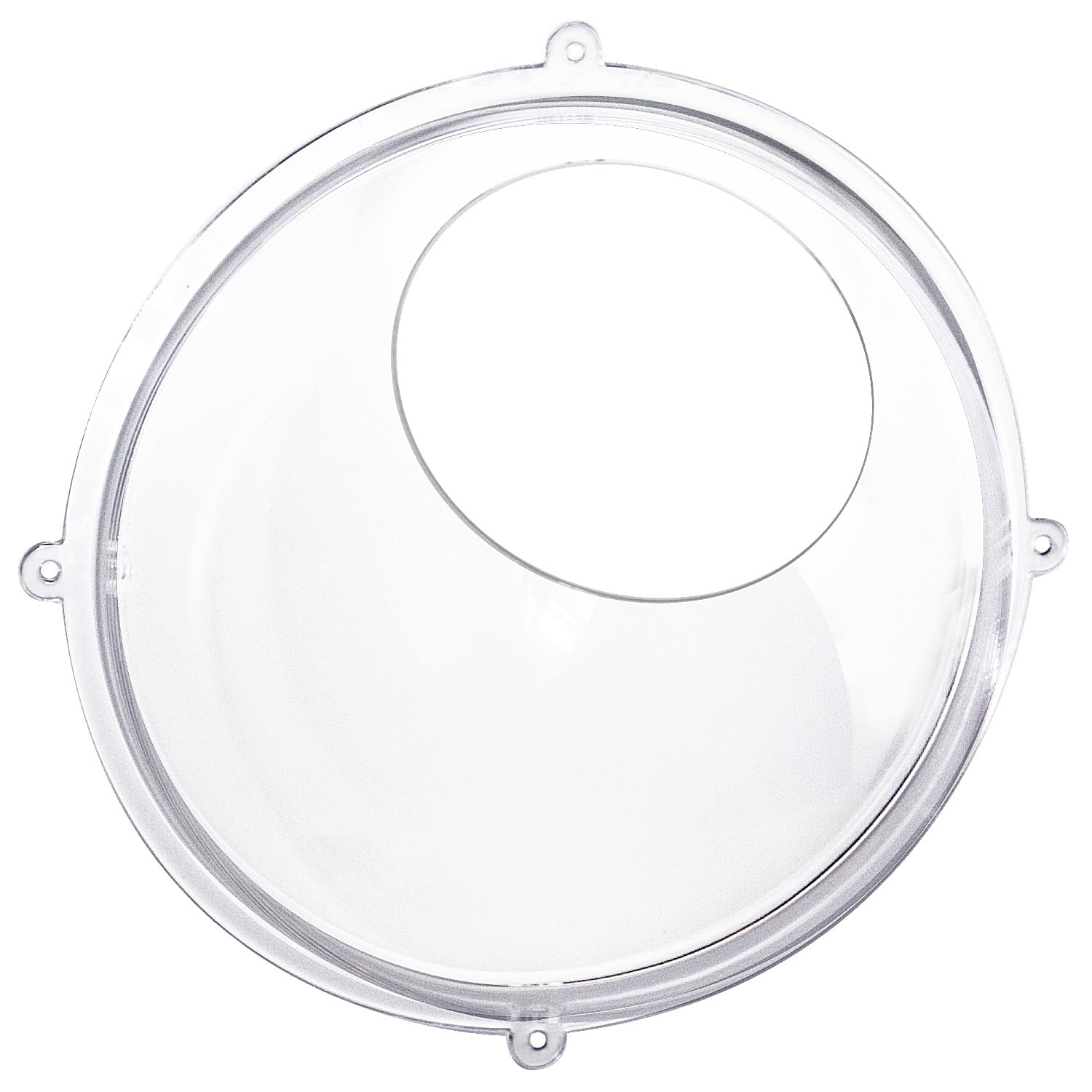 HMF 46624-22 Semi-Spherical Acrylic Wall Shelf Diameter 24 cm Transparent