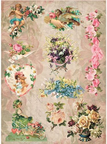 Rice Paper for decoupage. Romance 