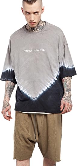 The Animal Men S Tye Dye Hand Dyed Oversize T Shirt Free Size