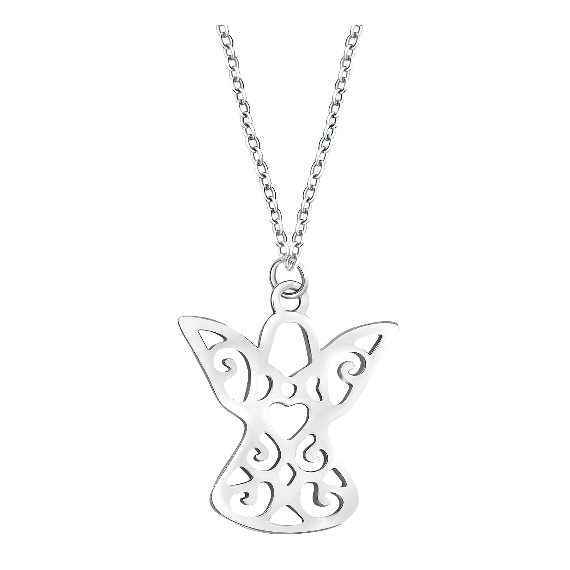 SOFIA MILANI - Women's Necklace 925 Silver - Guardian angel Pendant - N0423