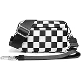 WANNES Wristlet Wallets for Women, RFID Wristlet Purse Built in Wallet, Small Nylon Crossbody Bags, Credit Card Holder