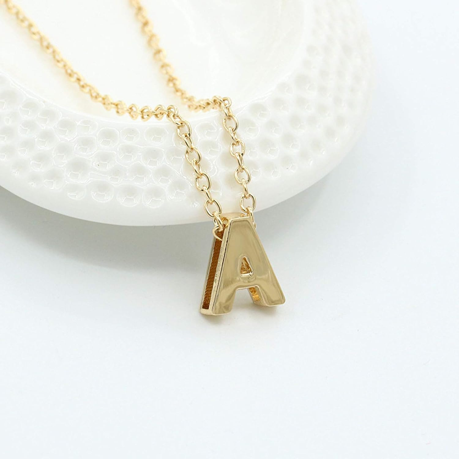 Amazon.com: 26 Letters Initial Necklaces for Women Girls, Gold Plated A-Z Alphabet Letter 
