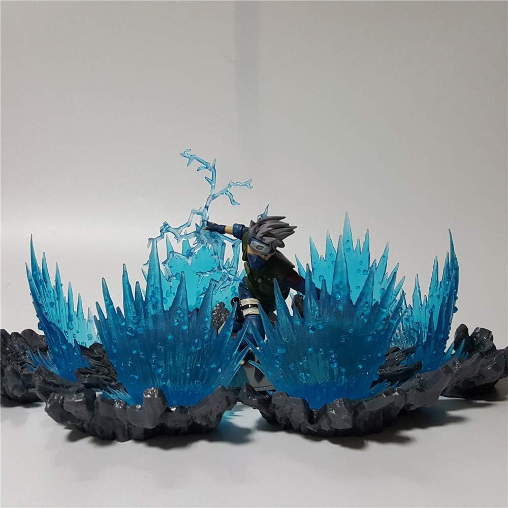 Naruto Action Figure Hatake Kakashi Raiton Power Blue Effect PVC DIY Set Model Naruto Anime Figure Shippuden Hatake Kakashi Toys